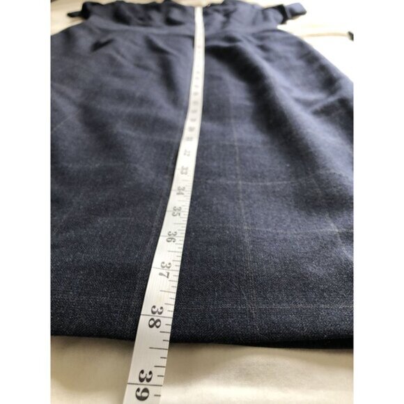 NWT Brooks Brothers Women's Plaid Wool Blend Sheath Dress 4 Navy Dark Academia - Picture 11 of 11